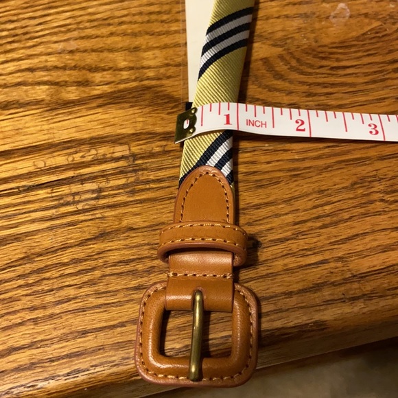 Brooks Brothers silk/leather woman’s belt Medium - Picture 6 of 6